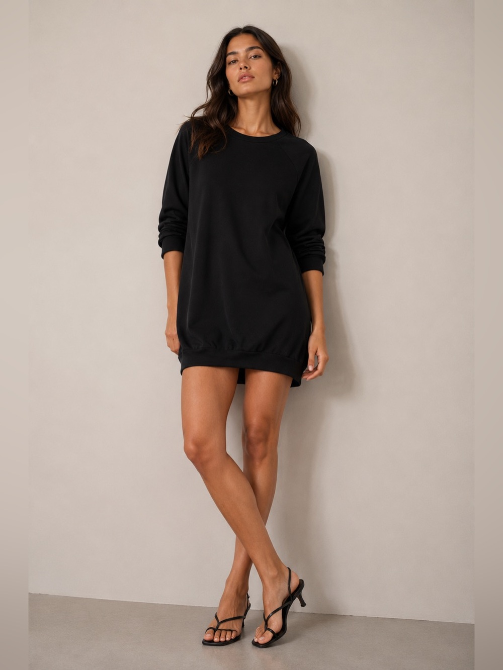 Black sweater dress